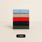 Kit 5 Camisas Gola Polo Tommy Hilfiger
