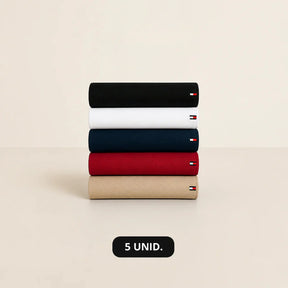 Kit 5 Camisetas Básica Tommy Hilfiger