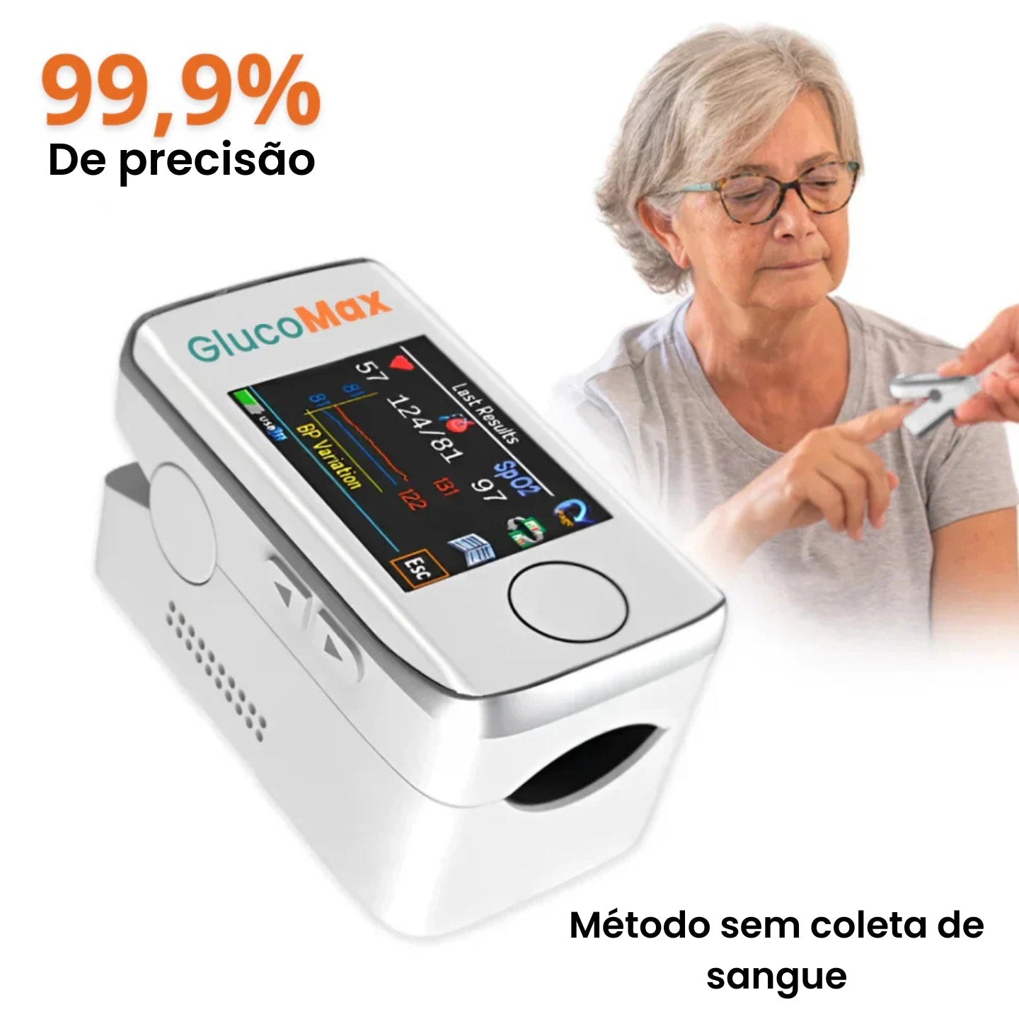 GlucoMax – Tecnologia de Precisão 99,9% - COMPRE 1 LEVE 2