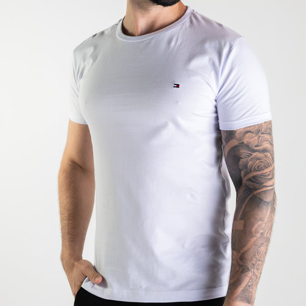 Kit 5 Camisetas Básica Tommy Hilfiger