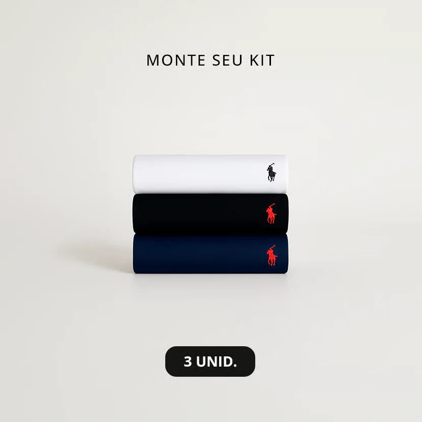 Kit 3 Camisetas Básica RL